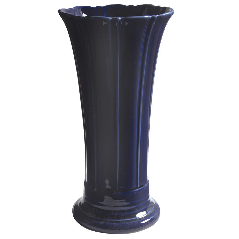 Fiesta Cobalt Blue (Intro 1986) 10" Vase by Homer Laughlin -1