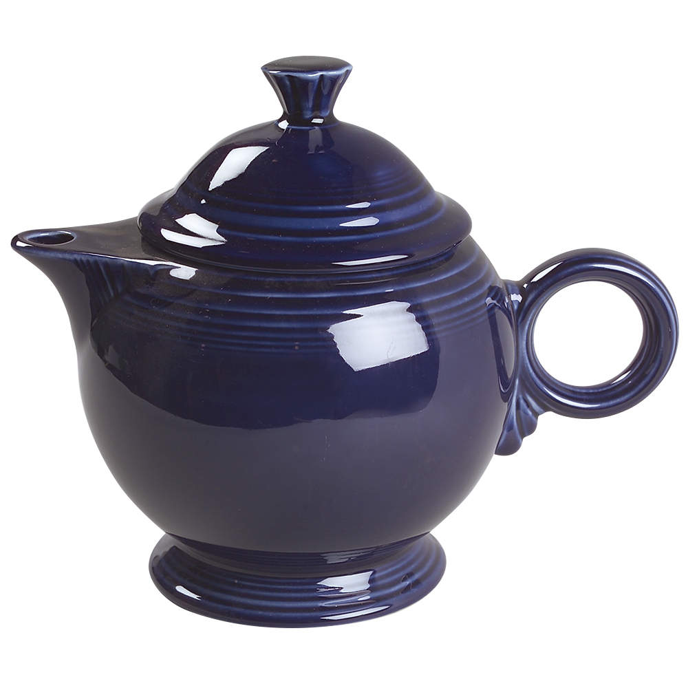 Fiesta Cobalt Blue (Intro 1986) Teapot & Lid by Homer Laughlin -1