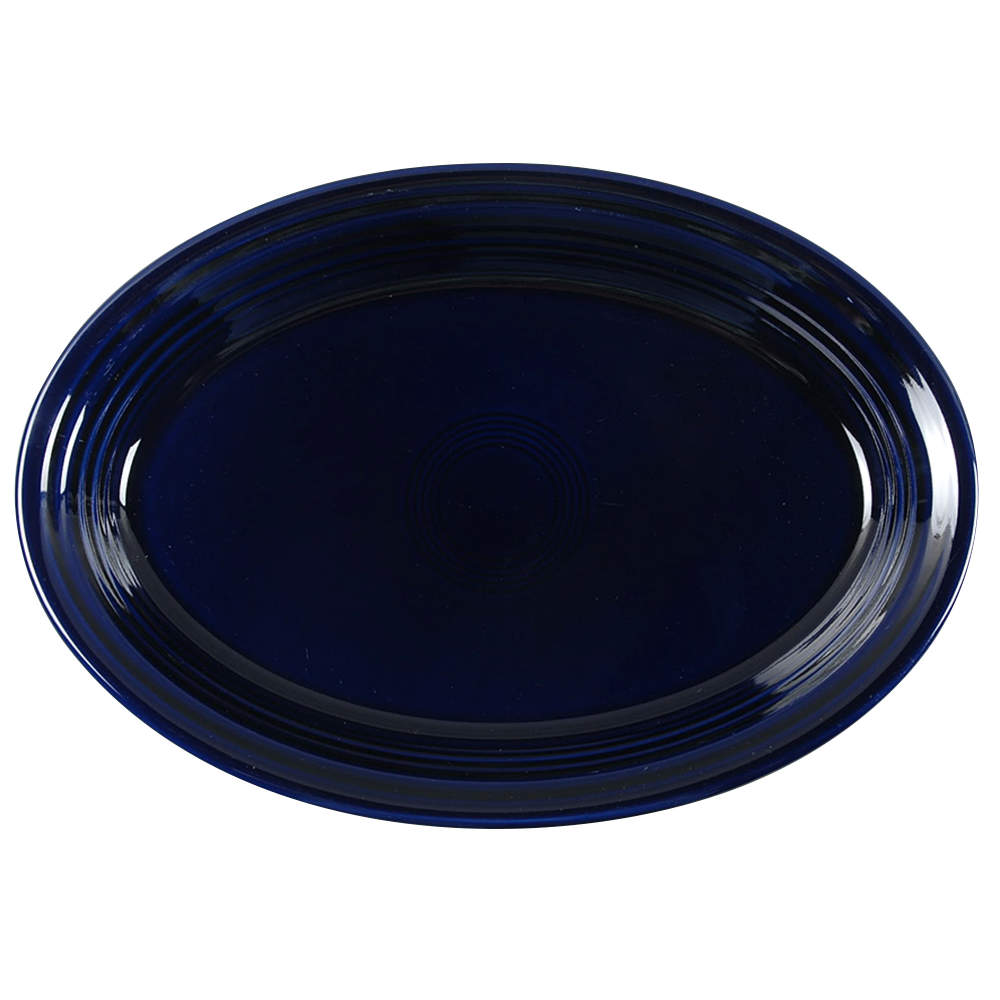 Fiesta Cobalt Blue (Intro 1986) 13" Oval Serving Platter by Homer Laughlin -1