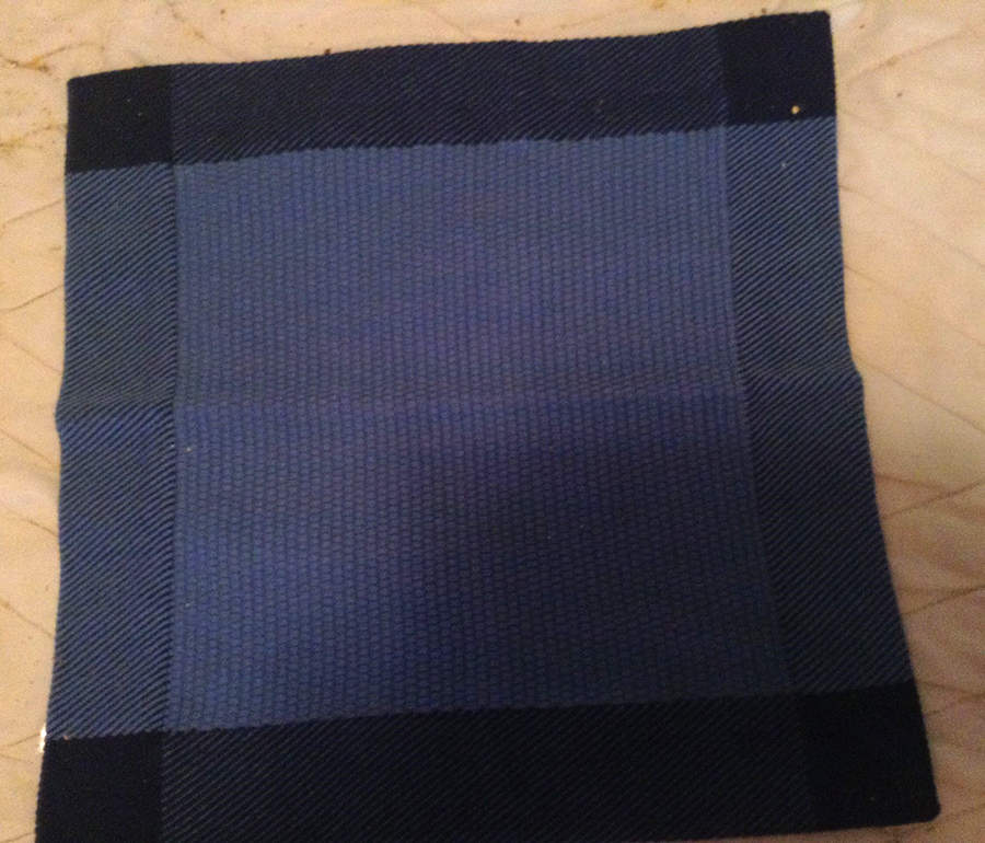 Fiesta Cobalt Blue (Intro 1986) Cloth Placemat by Homer Laughlin -1