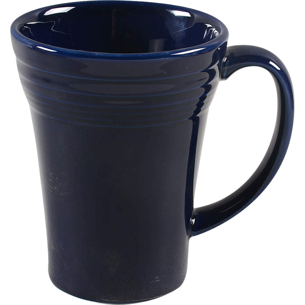 Fiesta Cobalt Blue (Intro 1986) 16 Oz Bistro Latte Mug by Homer Laughlin -1