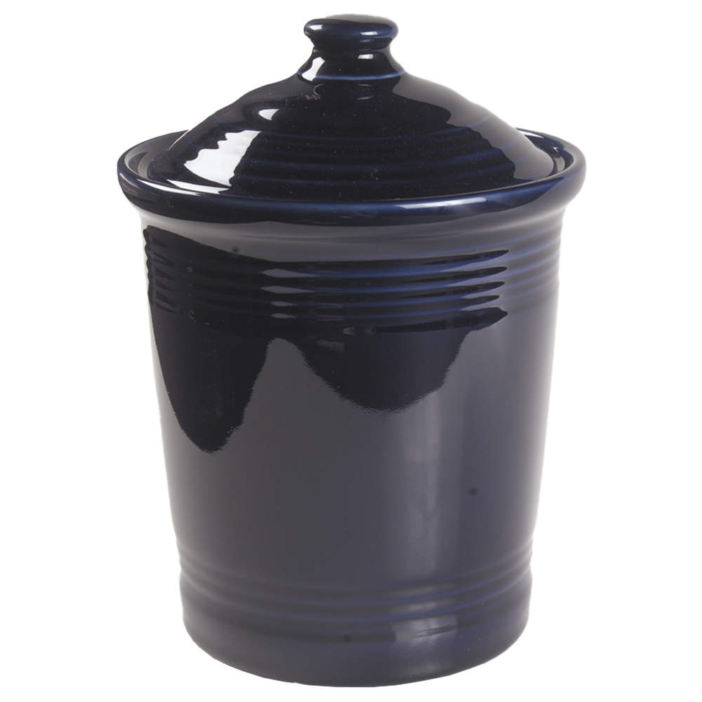 Fiesta Cobalt Blue (Intro 1986) Medium Canister & Lid by Homer Laughlin -1