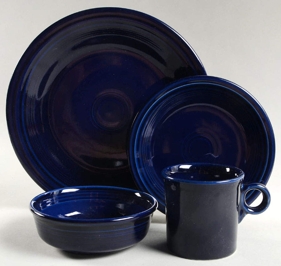 Fiesta Cobalt Blue (Intro 1986) 32 Piece Estate Set by Homer Laughlin -1