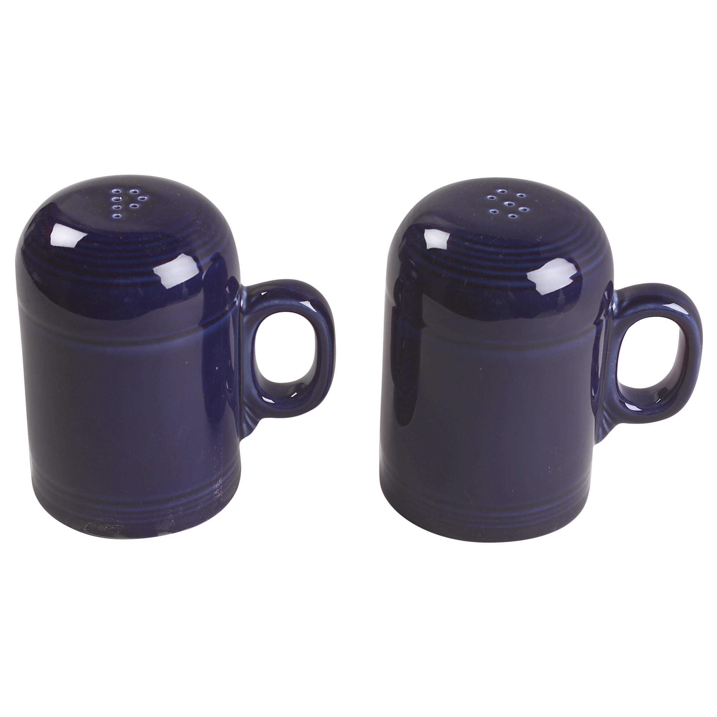 Fiesta Cobalt Blue (Intro 1986) Stove Top Salt & Pepper Set by Homer Laughlin -1