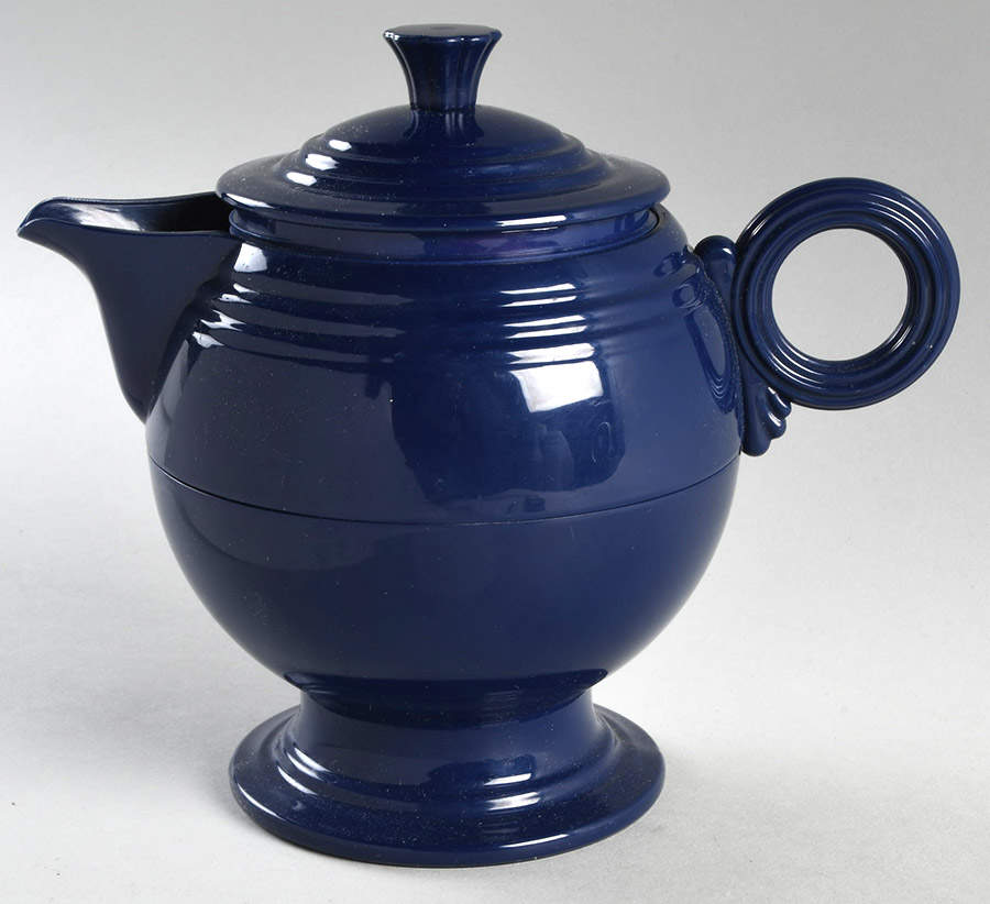 Fiesta Cobalt Blue (Intro 1986) Plastic Thermos/Carafe & Lid by Homer Laughlin -1