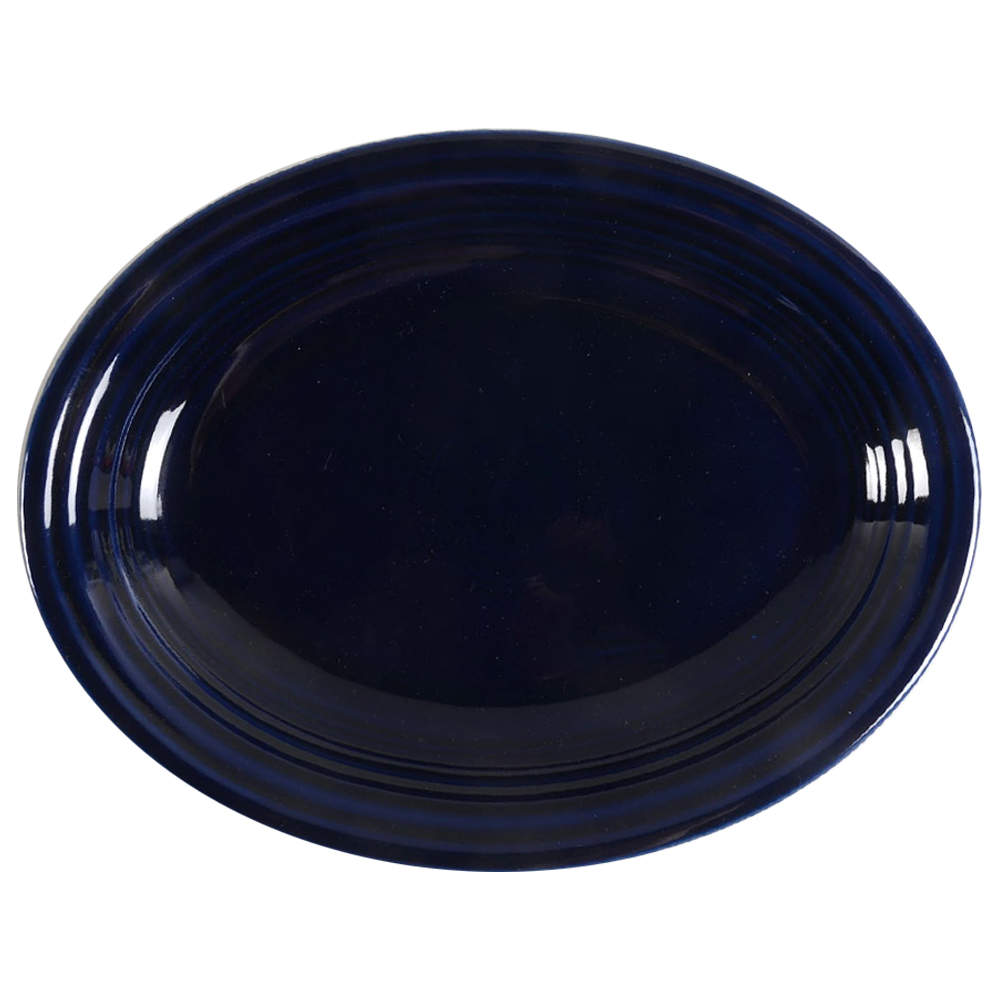 Fiesta Cobalt Blue (Intro 1986) 11" Oval Serving Platter by Homer Laughlin -1