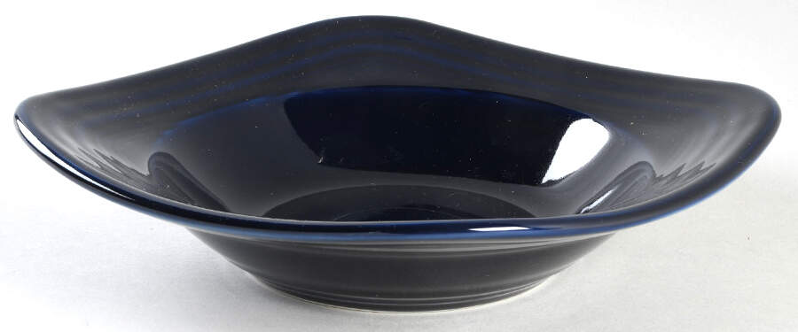 Fiesta Cobalt Blue (Intro 1986) Square Soup/Cereal Bowl by Homer Laughlin -1