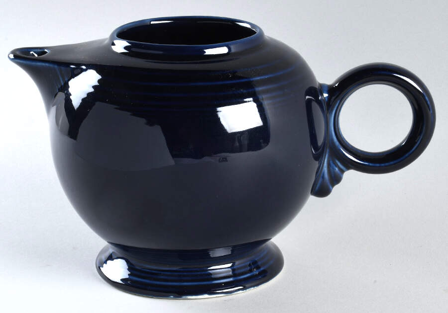 Fiesta Cobalt Blue (Intro 1986) Teapot No Lid by Homer Laughlin -1