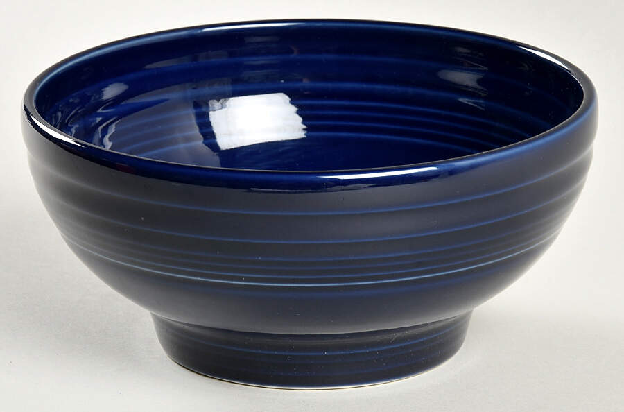 Fiesta Cobalt Blue (Intro 1986) 6" Footed Bowl by Homer Laughlin -1