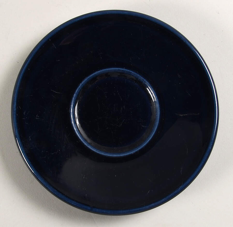Fiesta Cobalt Blue (Intro 1986) Saucer for Jumbo Cup by Homer Laughlin -1