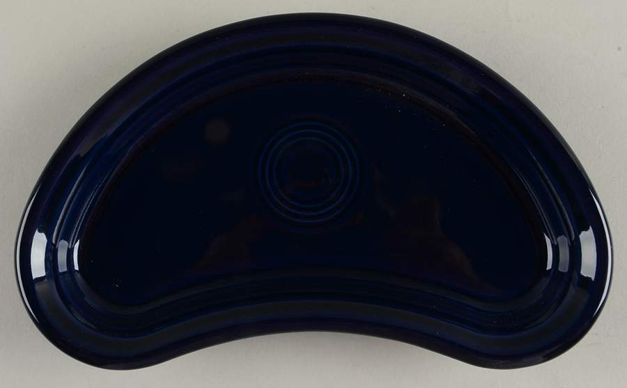 Fiesta Cobalt Blue (Intro 1986) Bistro Crescent Salad Plate by Homer Laughlin -1