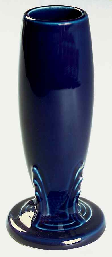 Fiesta Cobalt Blue (Intro 1986) 6" Bud Vase by Homer Laughlin -1