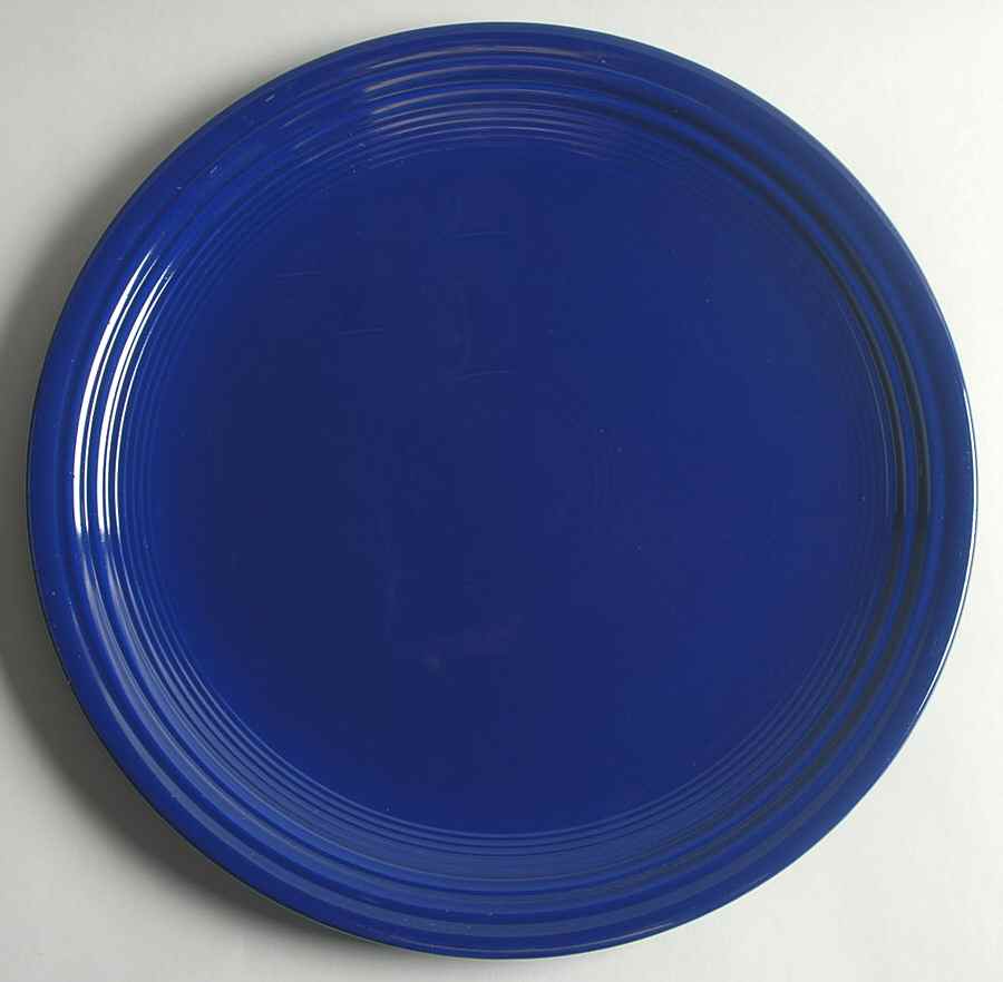 Fiesta Cobalt Blue (Intro 1986) 13" Melamine Chop Plate (Round Platter) by Homer Laughlin -1