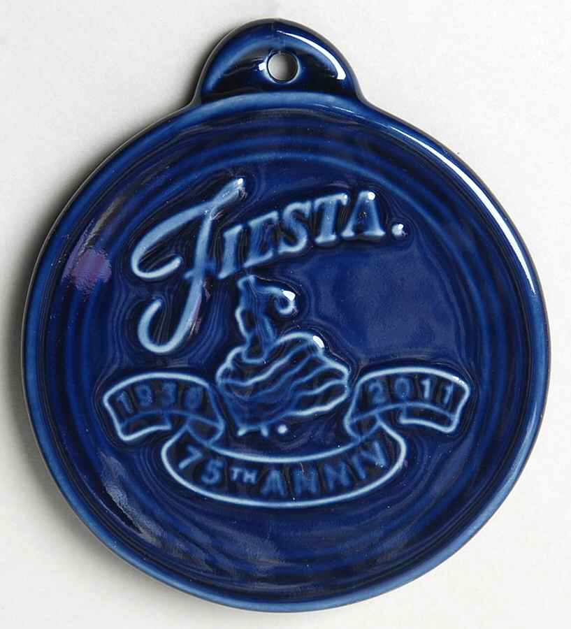 Fiesta Cobalt Blue (Intro 1986) 75th Anniversary Ornament by Homer Laughlin -1