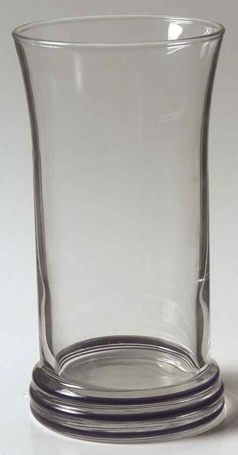 Fiesta Cobalt Blue (Intro 1986) Glassware Tall Tumbler by Homer Laughlin -1