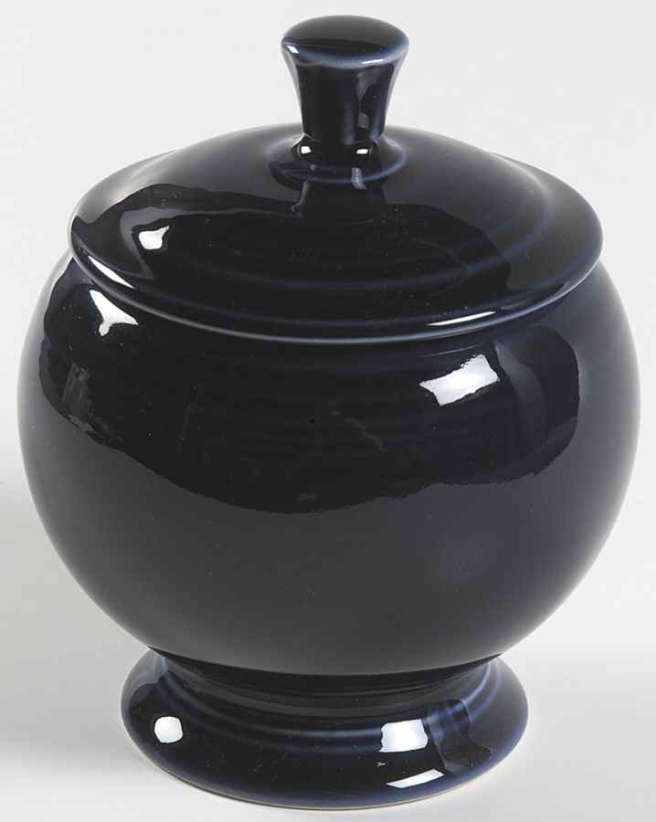 Fiesta Cobalt Blue (Intro 1986) Individual Sugar Bowl & Lid by Homer Laughlin -1