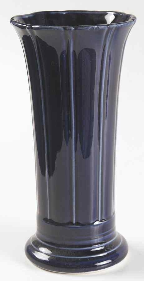 Fiesta Cobalt Blue (Intro 1986) 7" Vase by Homer Laughlin -1