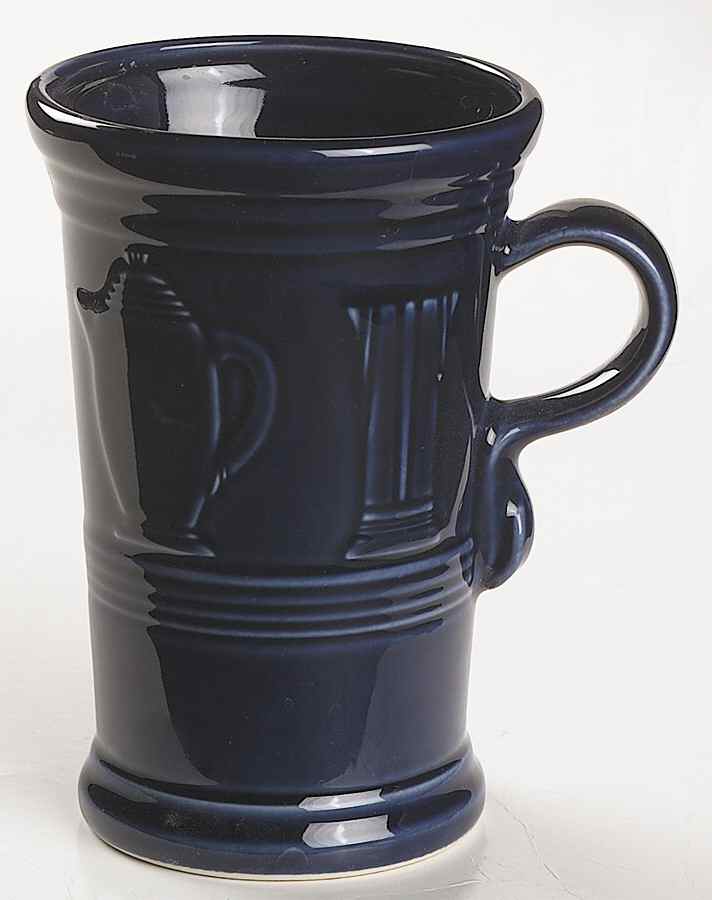 Fiesta Cobalt Blue (Intro 1986) Cappuccino Mug by Homer Laughlin -1