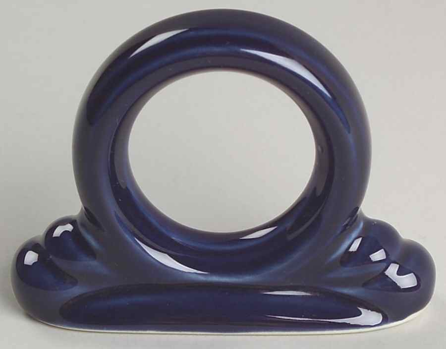 Fiesta Cobalt Blue (Intro 1986) Napkin Ring by Homer Laughlin -1