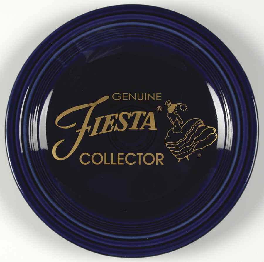 Fiesta Cobalt Blue (Intro 1986) Collector Plate by Homer Laughlin -1