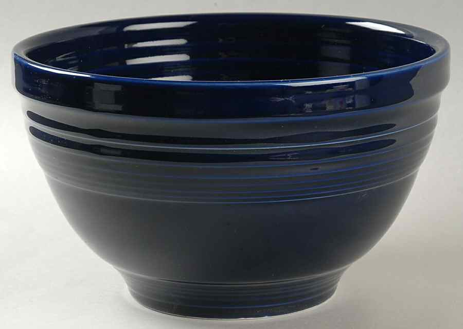 Fiesta Cobalt Blue (Intro 1986) 8" Baking Bowl by Homer Laughlin -1