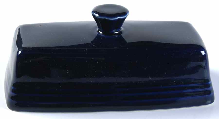 Fiesta Cobalt Blue (Intro 1986) Lid for Extra Large 1/4 Lb Butter by Homer Laughlin -1