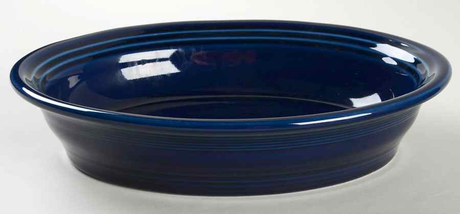 Fiesta Cobalt Blue (Intro 1986) 10" Oval Vegetable Bowl by Homer Laughlin -1