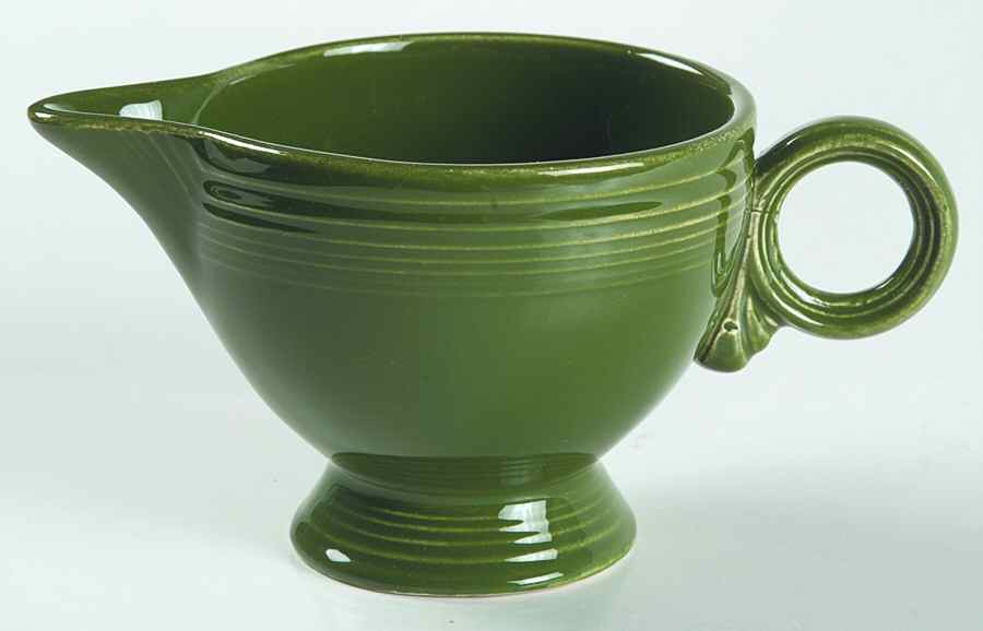 Fiesta Forest Green (Older) Ring Handle Creamer by Homer Laughlin -1