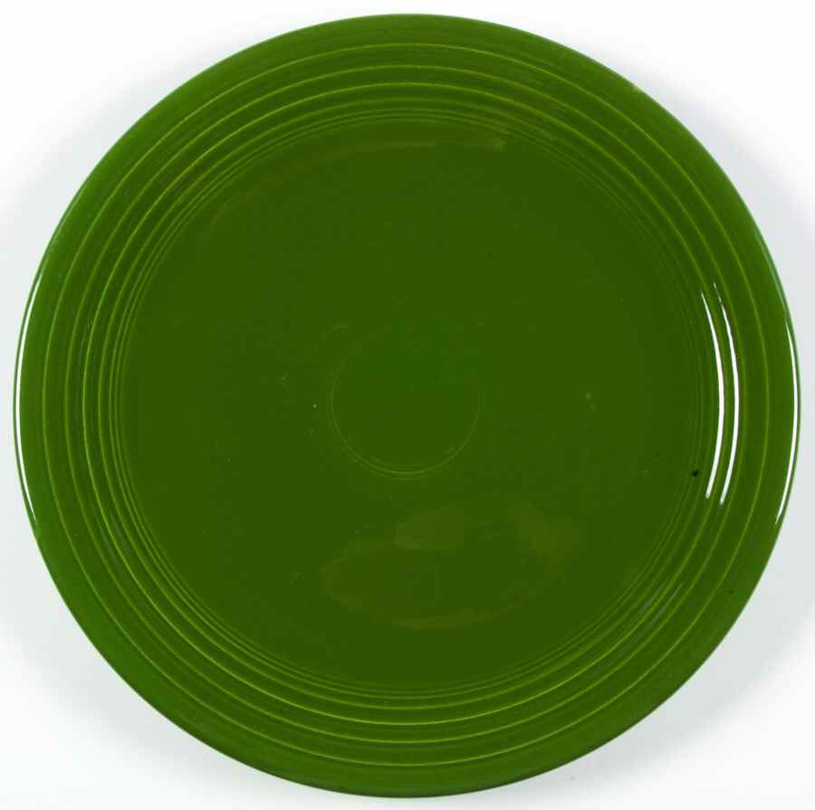 Fiesta Forest Green (Older) 12" Chop Plate (Round Platter) by Homer Laughlin -1