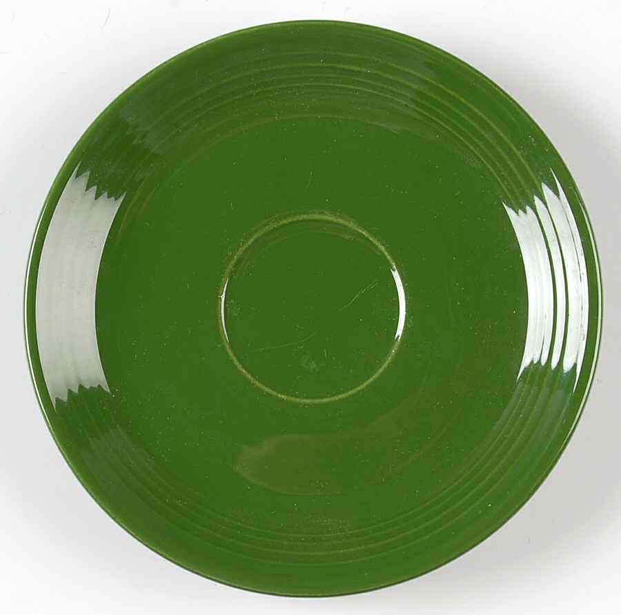 Fiesta Forest Green (Older) Saucer for Footed Cup by Homer Laughlin -1