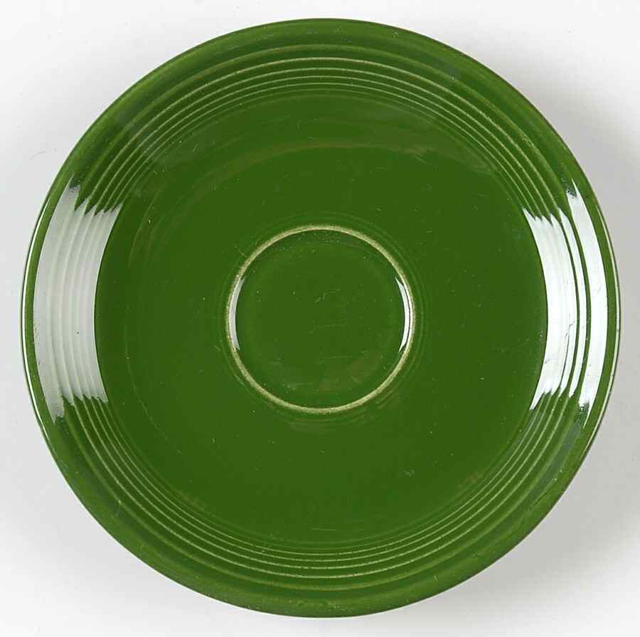 Fiesta Forest Green (Older) Saucer for Demitasse Cup by Homer Laughlin -1