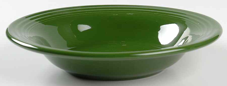 Fiesta Forest Green (Older) Rim Soup Bowl by Homer Laughlin -1