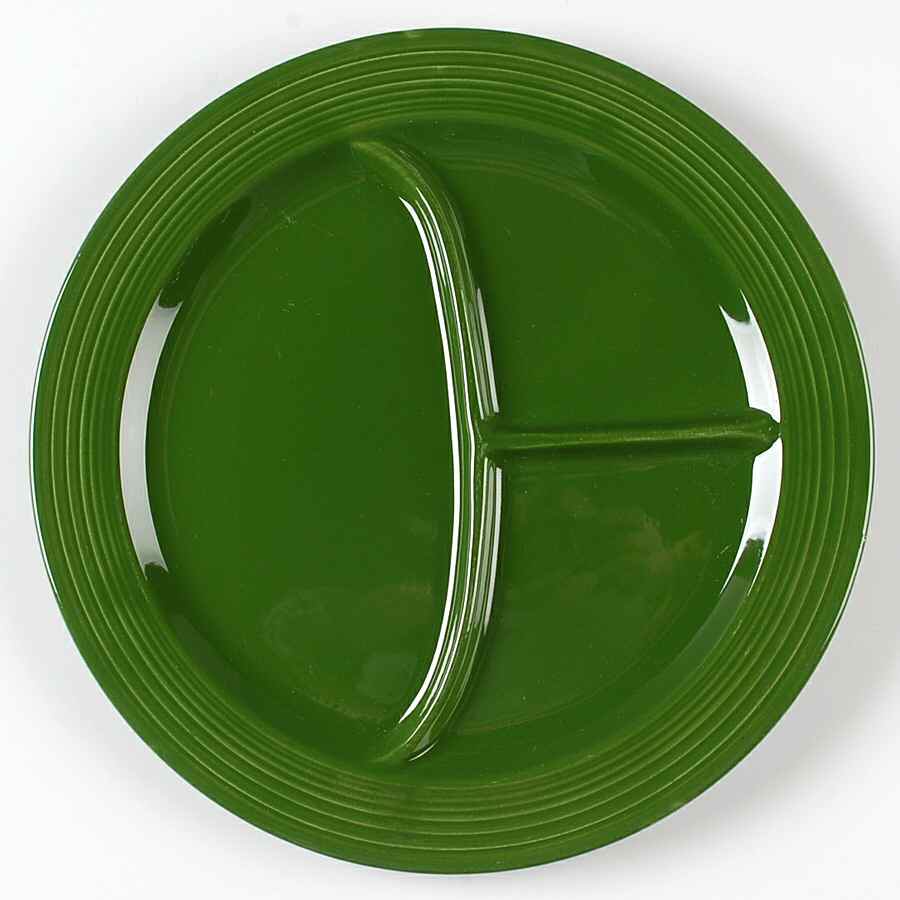 Fiesta Forest Green (Older) Grill Plate by Homer Laughlin -1