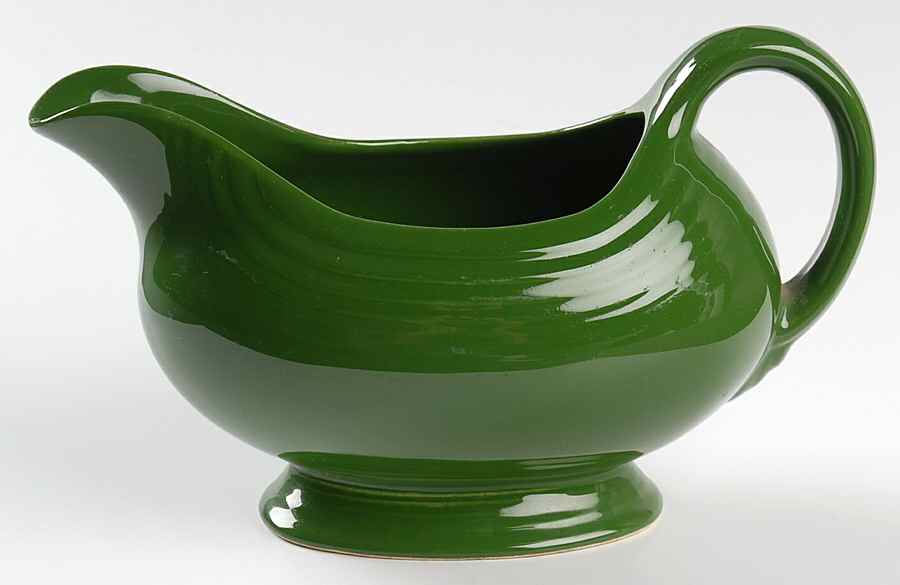 Fiesta Forest Green (Older) Open Sauce Boat by Homer Laughlin -1