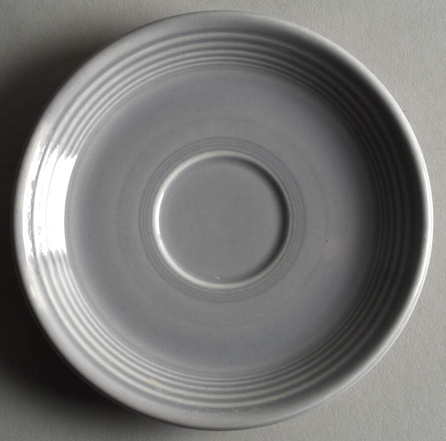 Fiesta Gray (Older) Saucer for Footed Cup by Homer Laughlin -1