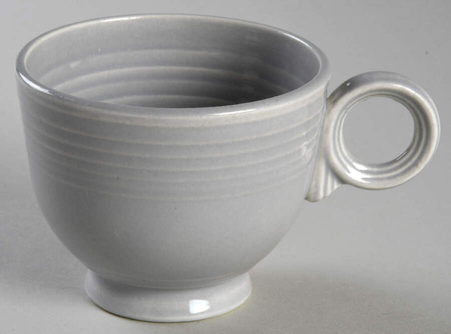 Fiesta Gray (Older) Footed Cup by Homer Laughlin -1