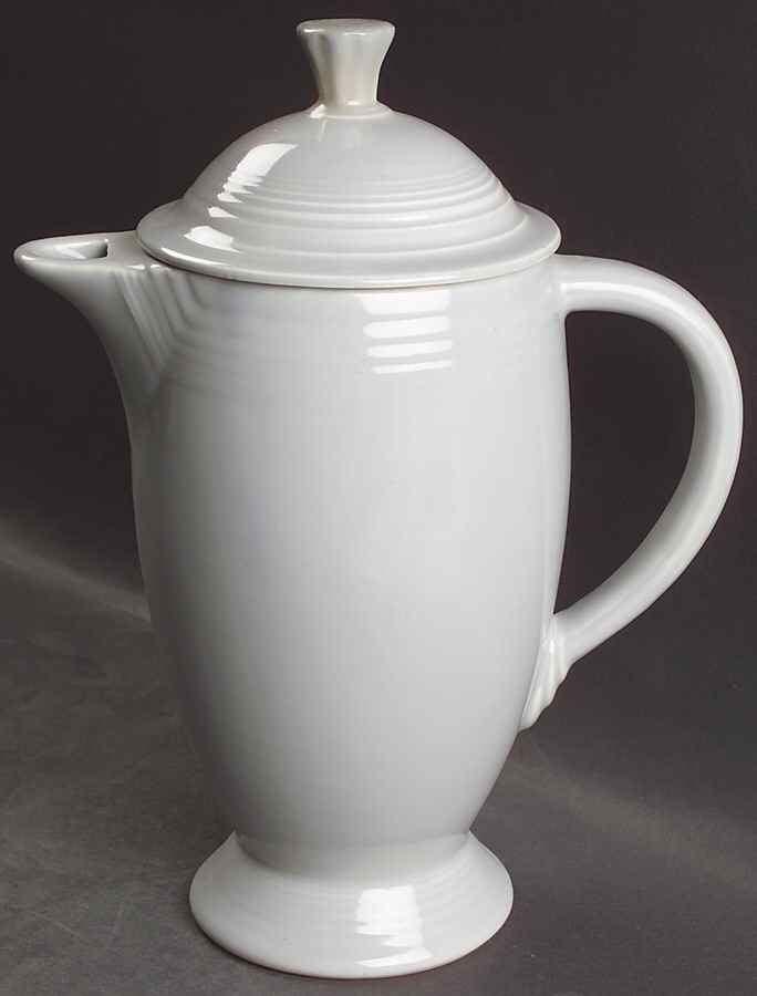 Fiesta Gray (Older) Coffee Pot & Lid by Homer Laughlin -1