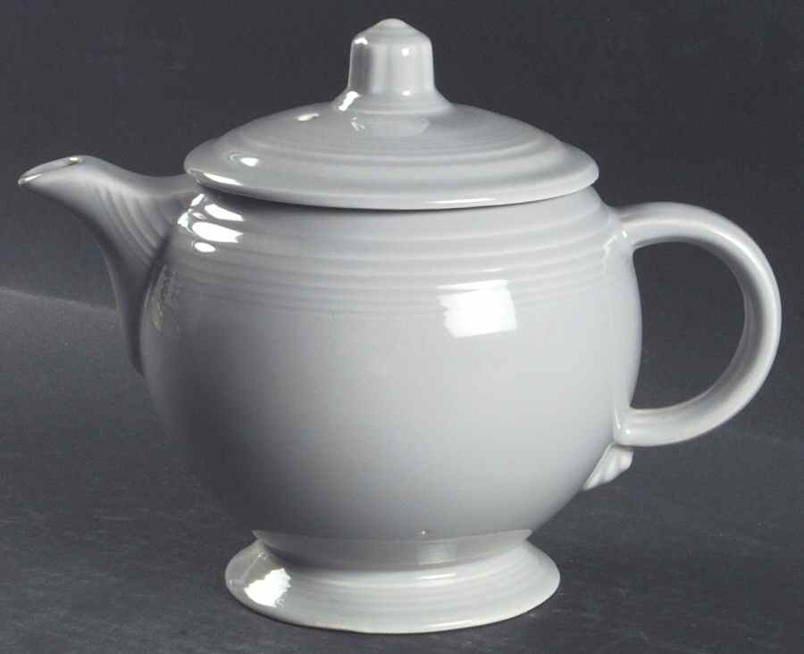 Fiesta Gray (Older) Teapot & Lid by Homer Laughlin -1