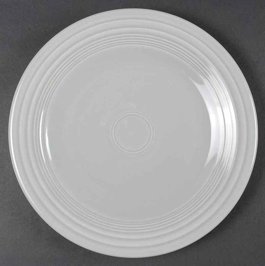 Fiesta Gray (Older) Dinner Plate by Homer Laughlin -1