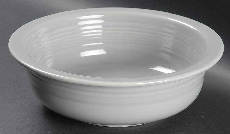 Fiesta Gray (Older) 8" Nappy by Homer Laughlin -1