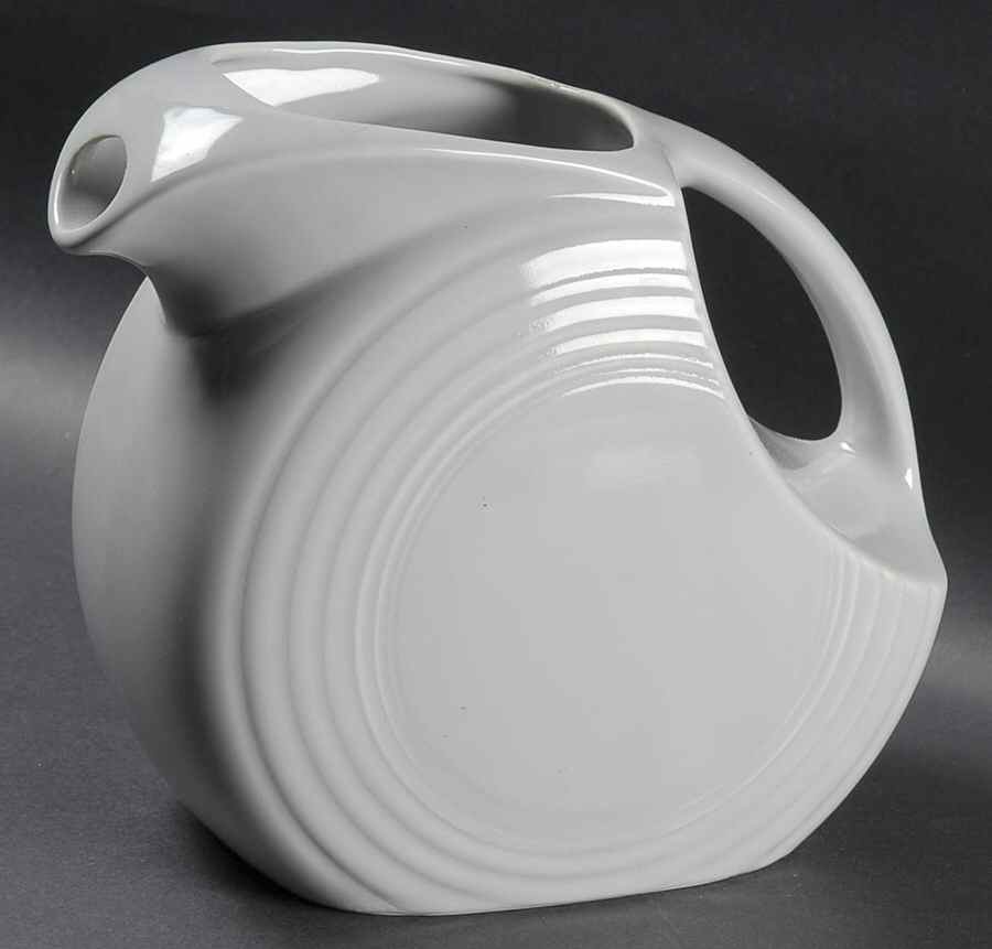 Fiesta Gray (Older) 2 Quart Disk Water Pitcher by Homer Laughlin -1