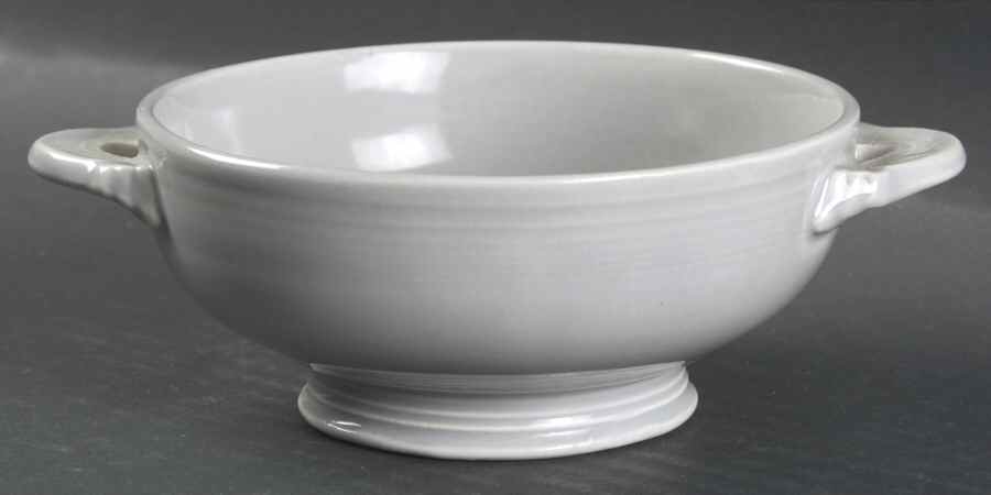 Fiesta Gray (Older) Cream Soup Bowl by Homer Laughlin -1