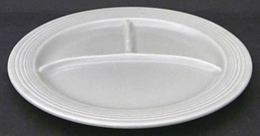 Fiesta Gray (Older) Grill Plate by Homer Laughlin -1
