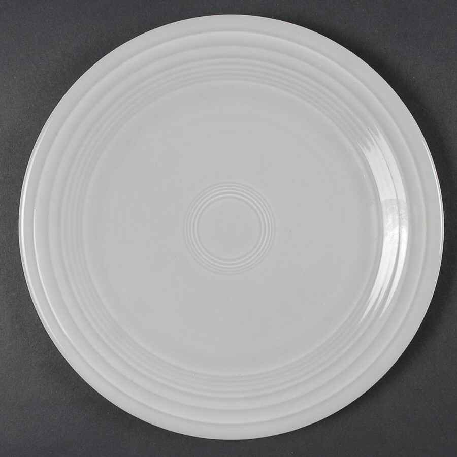 Fiesta Gray (Older) Luncheon Plate by Homer Laughlin -1