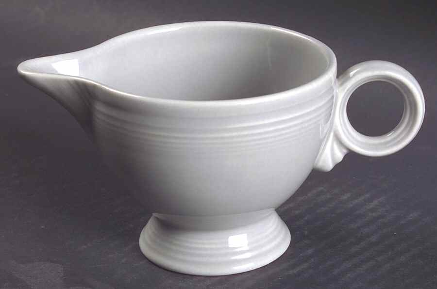 Fiesta Gray (Older) Ring Handle Creamer by Homer Laughlin -1