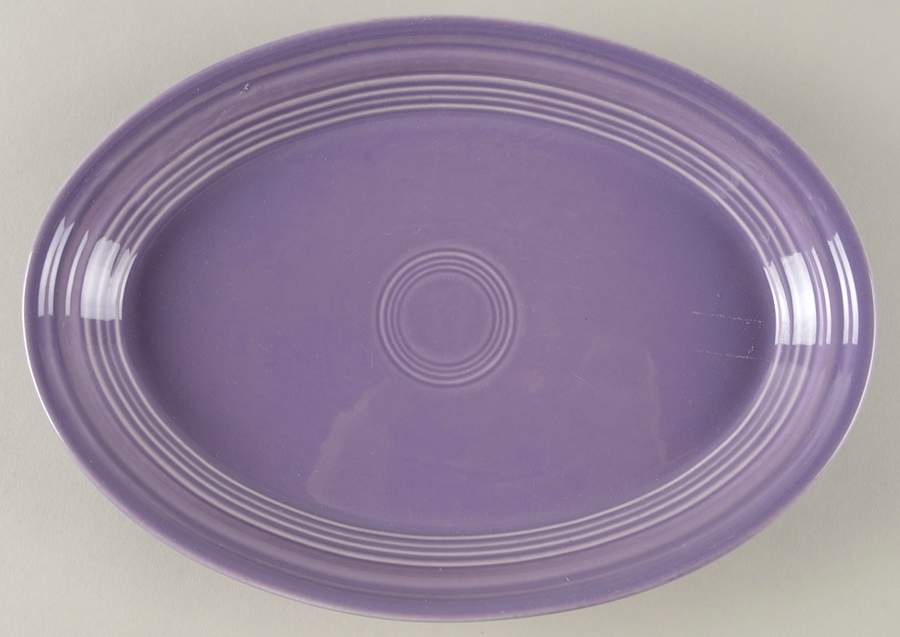Fiesta Lilac (Intro 1993) 9" Oval Serving Platter by Homer Laughlin -1