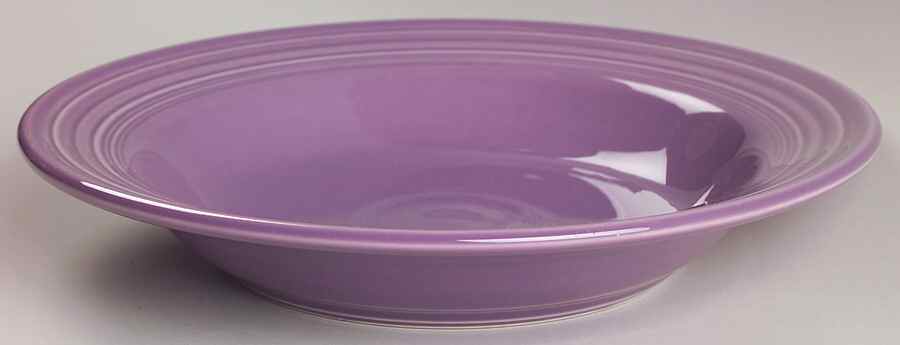 Fiesta Lilac (Intro 1993) Large Rim Soup Bowl by Homer Laughlin -1