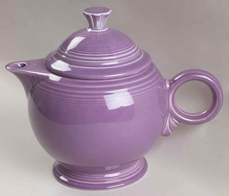 Fiesta Lilac (Intro 1993) Teapot & Lid by Homer Laughlin -1