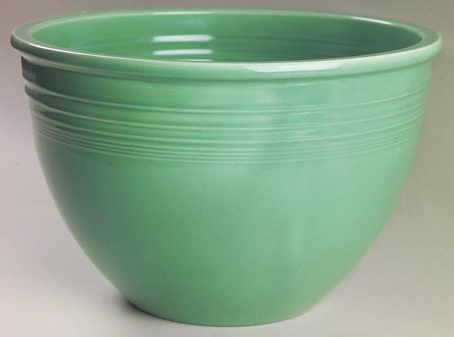 Fiesta Light Green (Older) 11" Nested Mixing Bowl w/No Center Interior Rings by Homer Laughlin -1