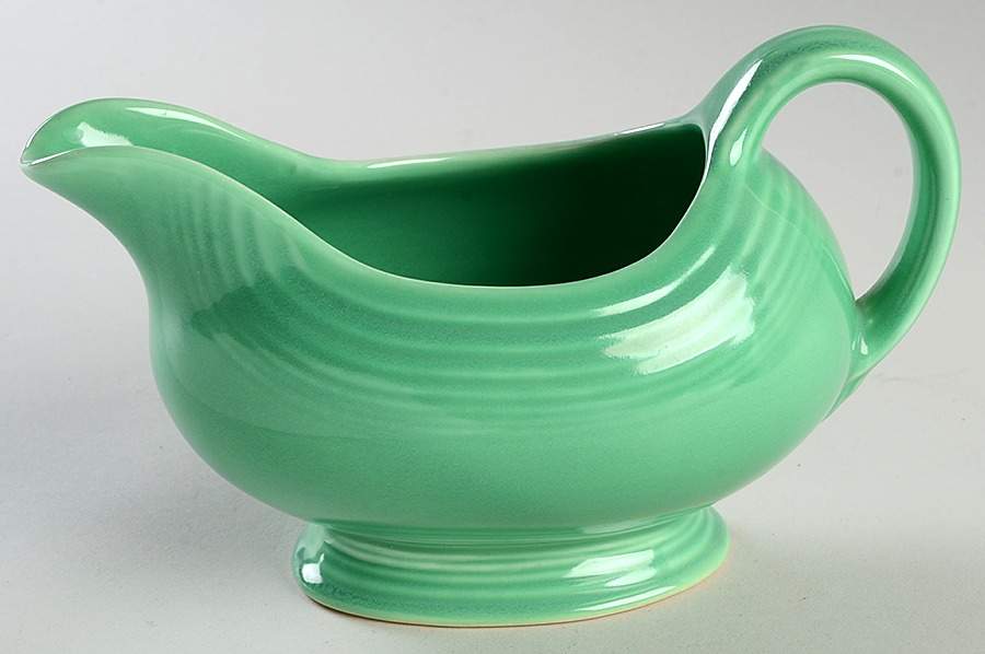 Fiesta Light Green (Older) Open Sauce Boat by Homer Laughlin -1
